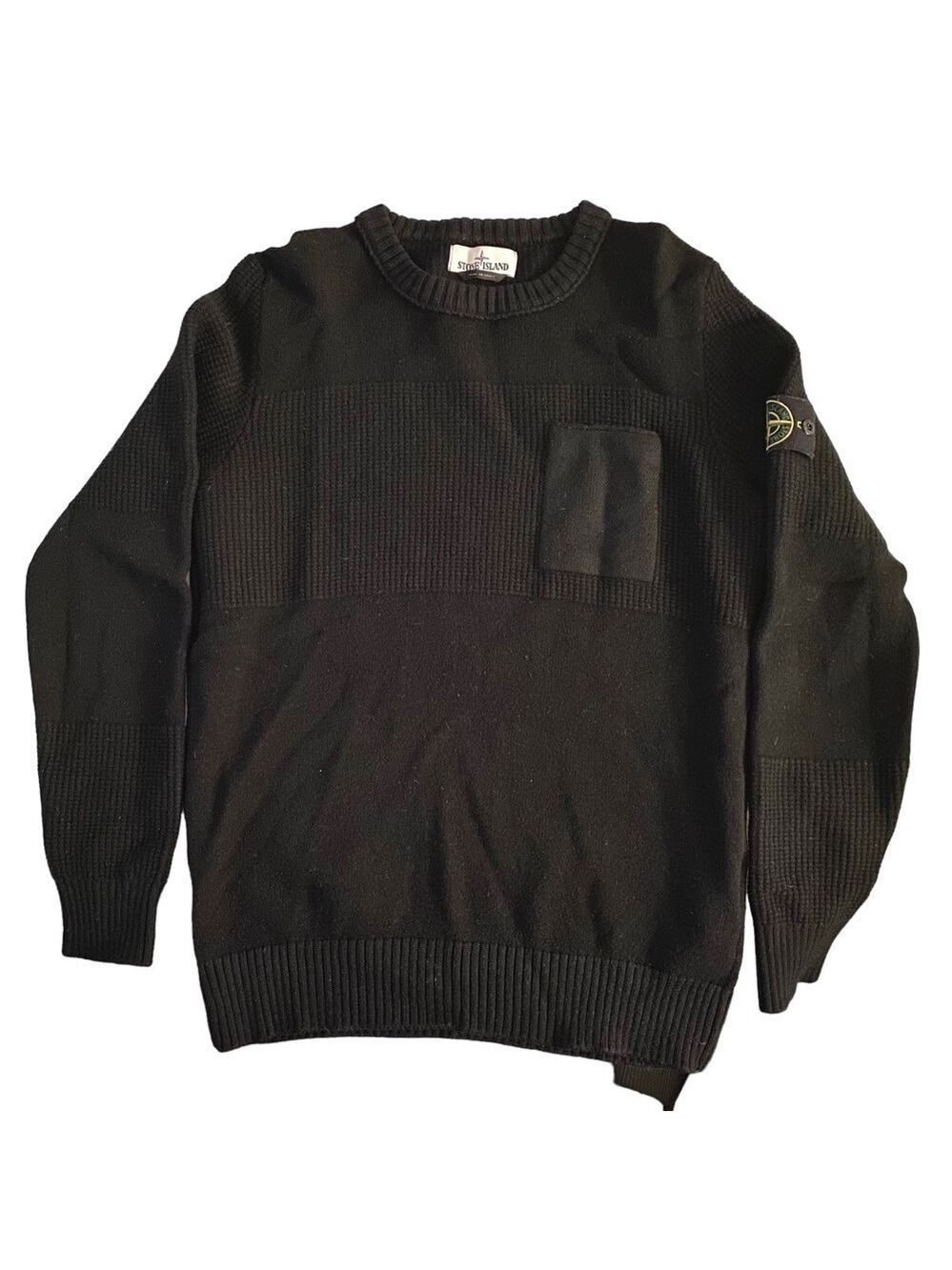 Stone Island Wool Sweater with Chest pocket